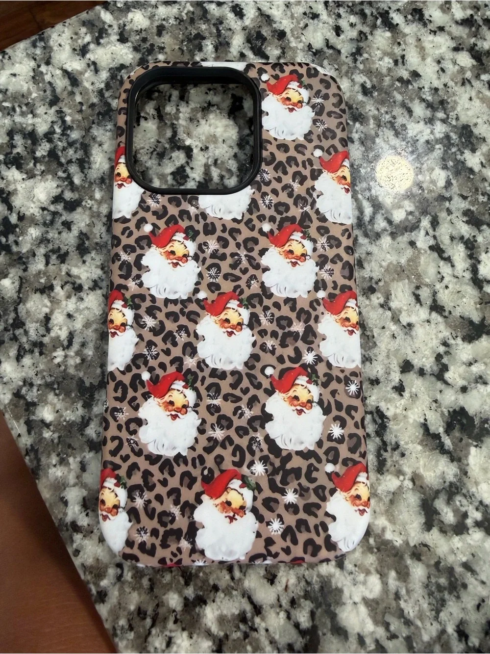 Iphone 16 pro Leopard Print Phone Case - Brown Red